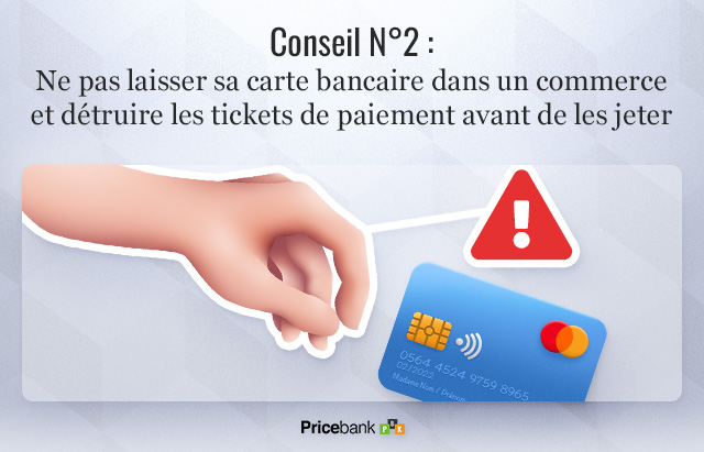 Ne pas laisser sa carte bancaire dans un commerce