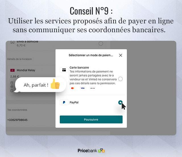 Utilisez les services de paiements afin de ne pas fournir ses coordonnées bancaires