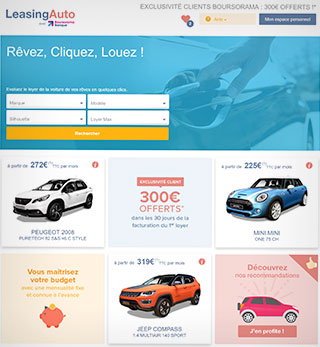 Offre de location longue durée (LLD) de Boursorama Banque