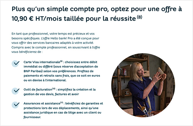 Compte pro HelloBank