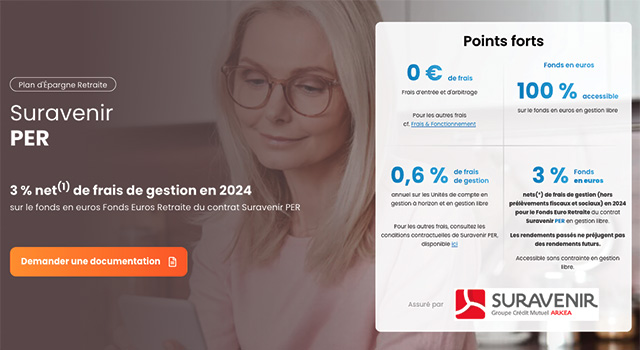 Contrat Suravenir PER de Meilleurtaux